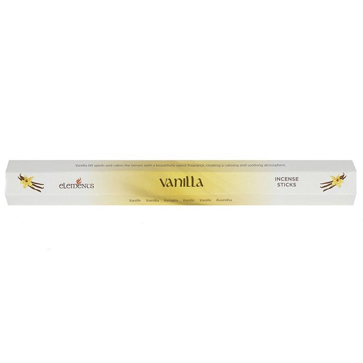 Set of 6 Packets of Elements Vanilla Incense Sticks - Scents & Gifts UK