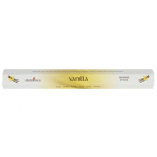 Set of 6 Packets of Elements Vanilla Incense Sticks - Scents & Gifts UK