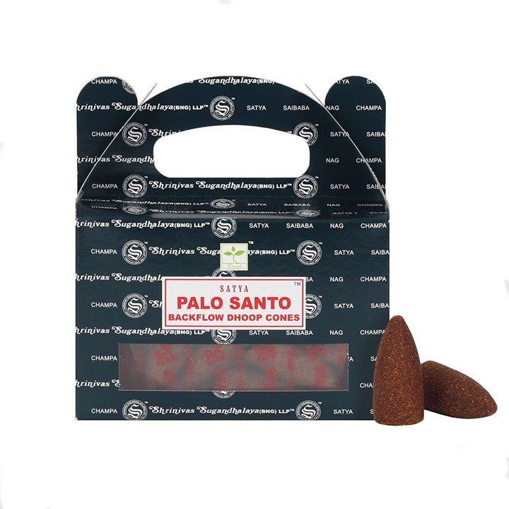 Set of 6 Packets of Satya Palo Santo Backflow Dhoop Cones - Scents & Gifts UK