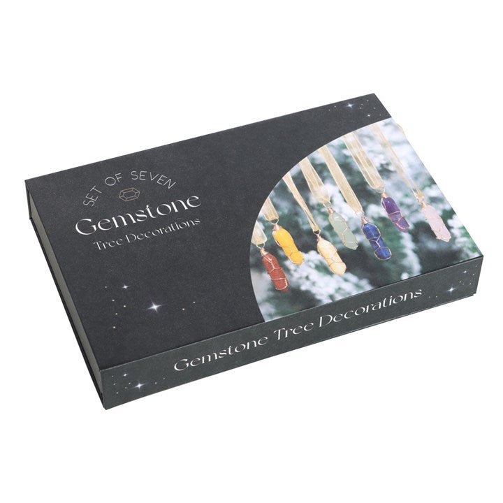 Set of 7 Hanging Crystal Tree Decorations - Scents & Gifts UK