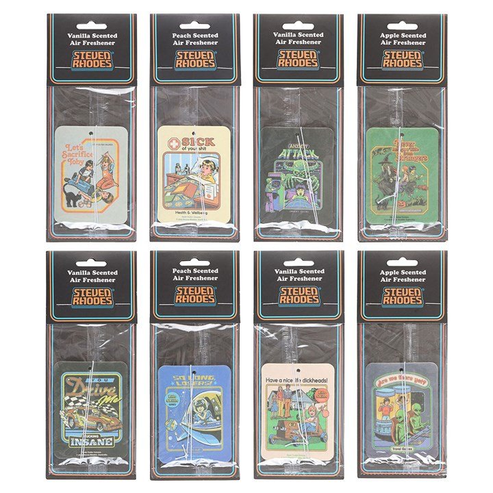 Set of 8 Air Fresheners by Steven Rhodes - Scents & Gifts UK