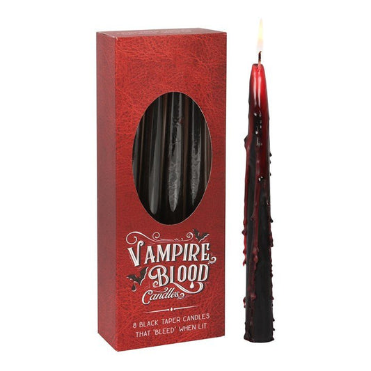 Set of 8 Vampire Blood Taper Candles - Scents & Gifts UK