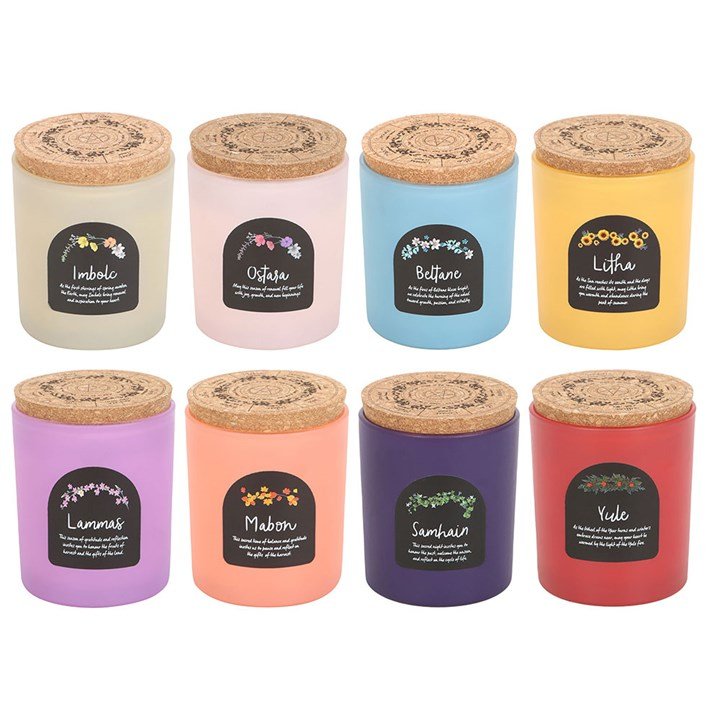 Set of 8 Wheel of the Year Candles - Scents & Gifts UK