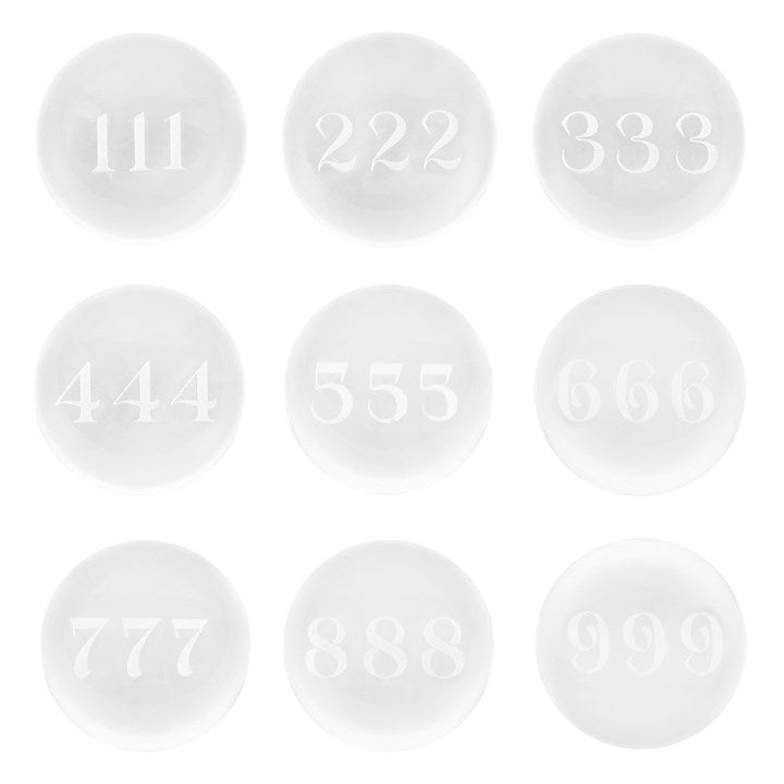 Set of 9 Angel Number Crystal Balls - Scents & Gifts UK