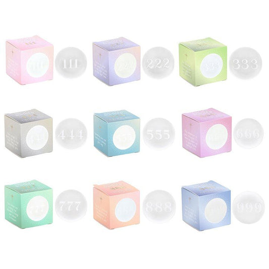 Set of 9 Angel Number Crystal Balls - Scents & Gifts UK
