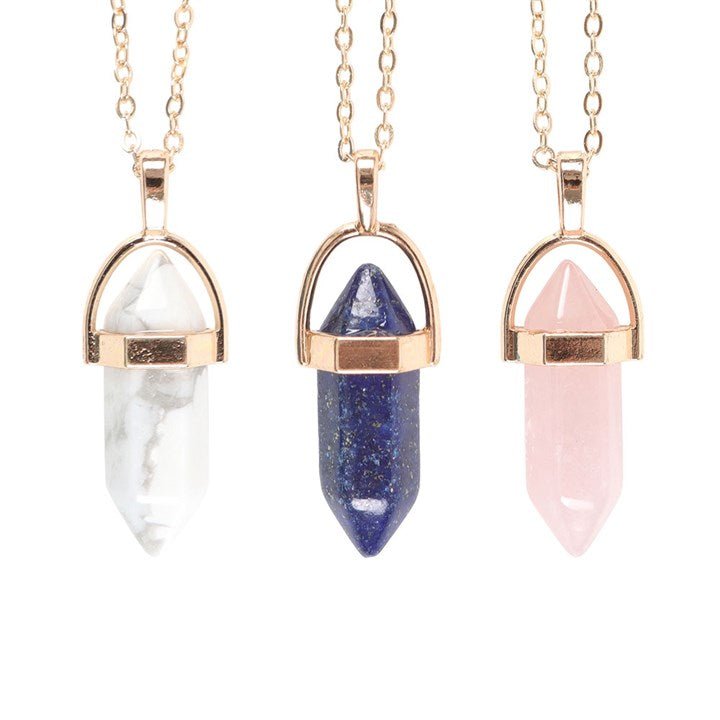 Set of 9 Crystal Pendant Necklaces - Scents & Gifts UK