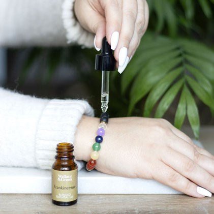 Seven Chakra Mixed Gemstone Essential Oil Bracelet - Scents & Gifts UK