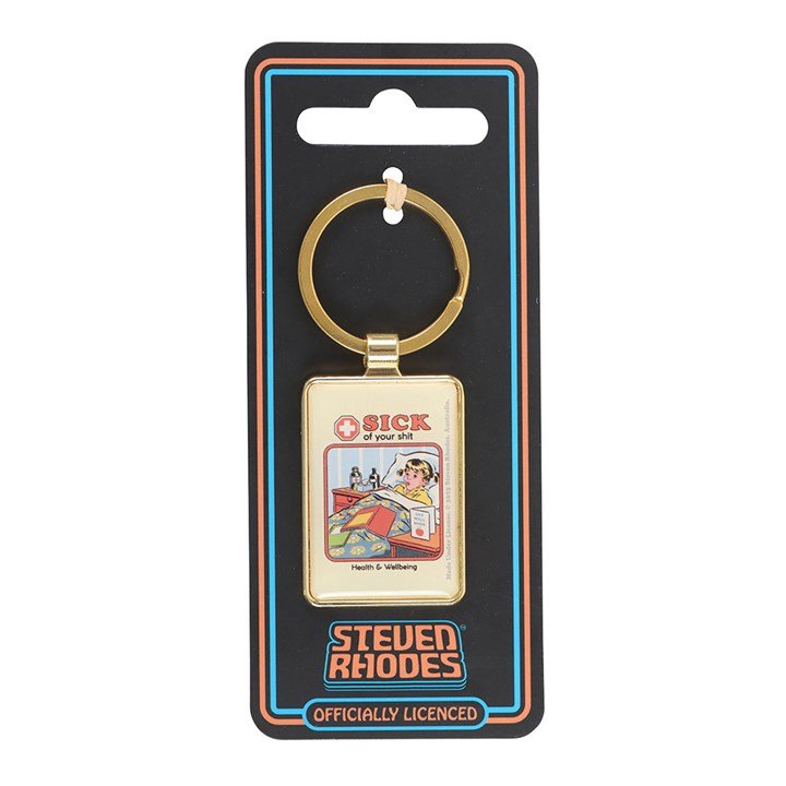 Sick of Your Shit Keyring by Steven Rhodes - Scents & Gifts UK