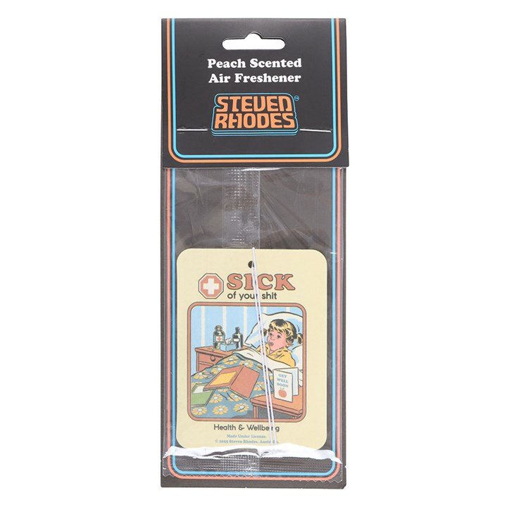 Sick of Your Shit Peach Air Freshener by Steven Rhodes - Scents & Gifts UK