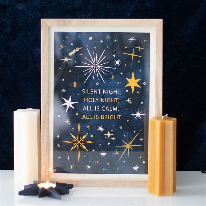 Silent Night Framed Wall Art Print - Scents & Gifts UK