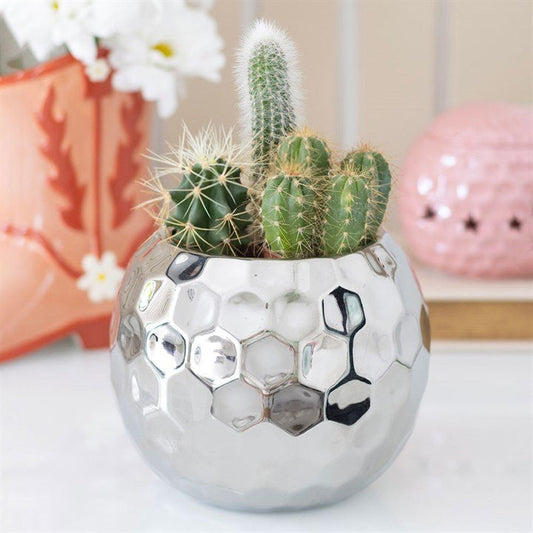 Silver Disco Ball Vase - Scents & Gifts UK