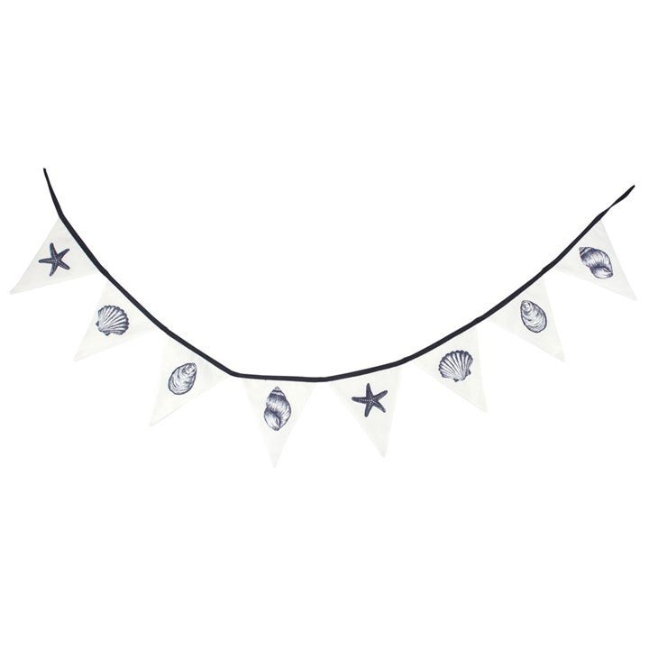 Single Seashell Fabric Bunting - Scents & Gifts UK