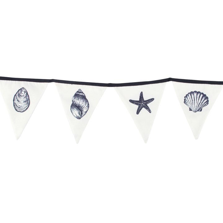 Single Seashell Fabric Bunting - Scents & Gifts UK