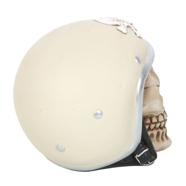 Skull Ornament with Helmet - Scents & Gifts UK