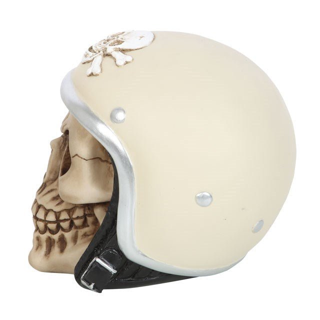 Skull Ornament with Helmet - Scents & Gifts UK