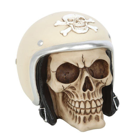 Skull Ornament with Helmet - Scents & Gifts UK