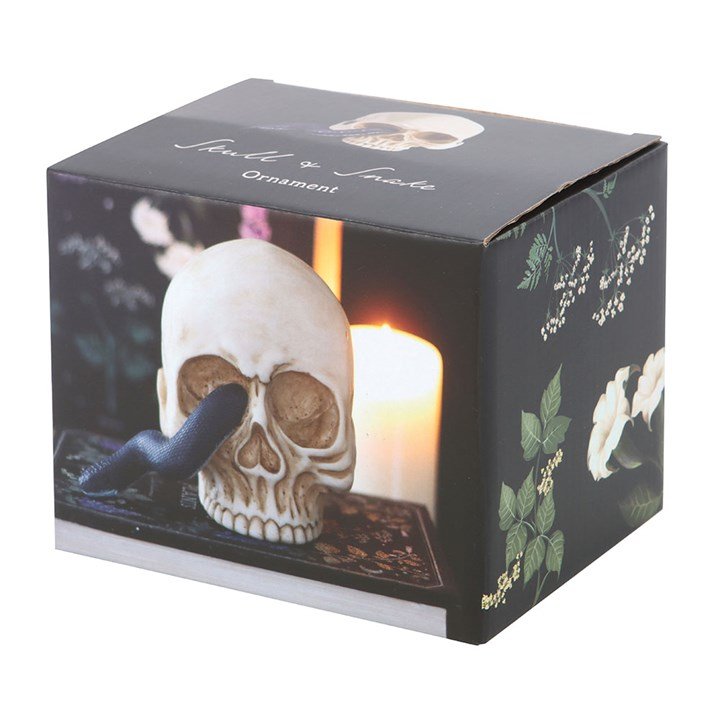 Skull Ornament with Snake - Scents & Gifts UK