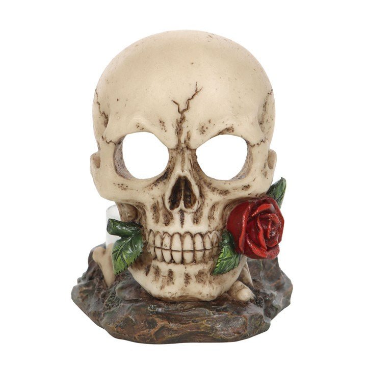 Skull Rose Tealight Holder - Scents & Gifts UK