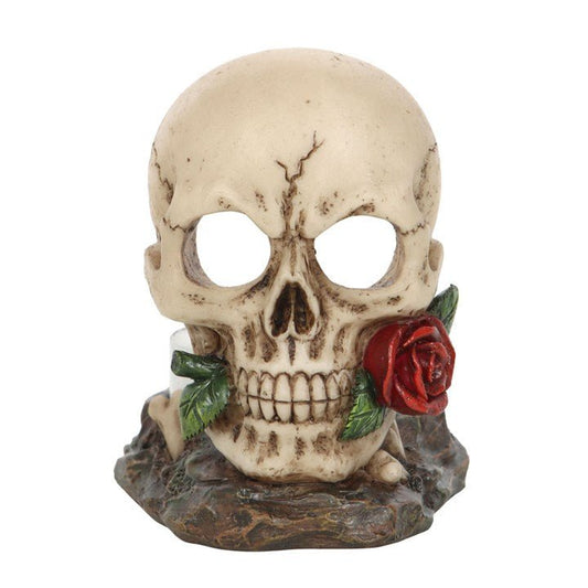 Skull Rose Tealight Holder - Scents & Gifts UK