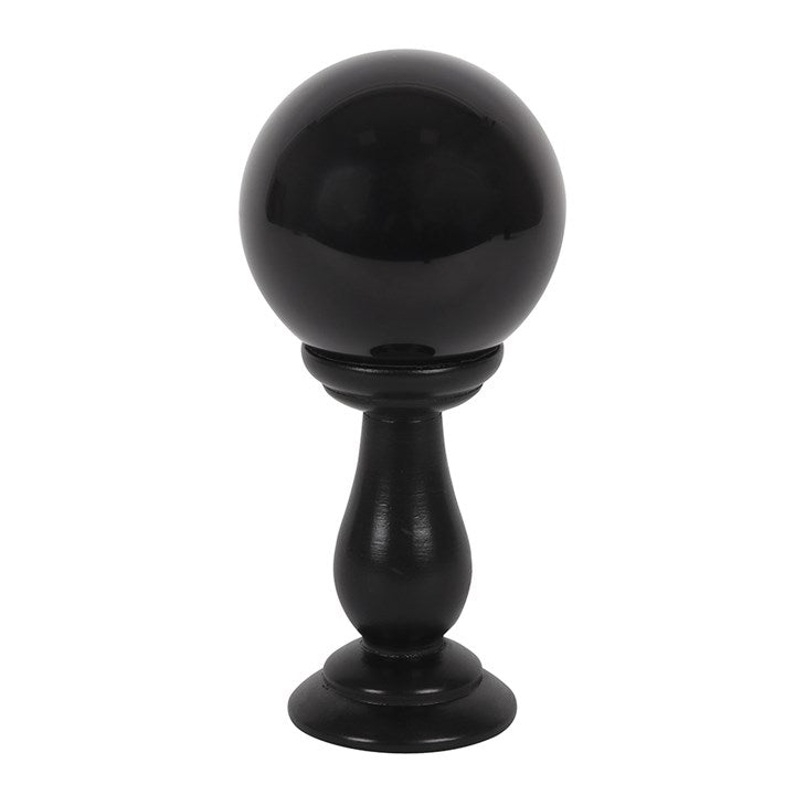 Small Black Crystal Ball on Stand - Scents & Gifts UK