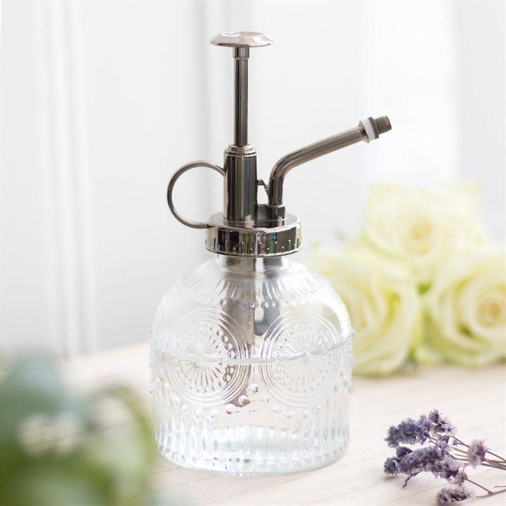 Small Patterned Glass Plant Mister - Scents & Gifts UK