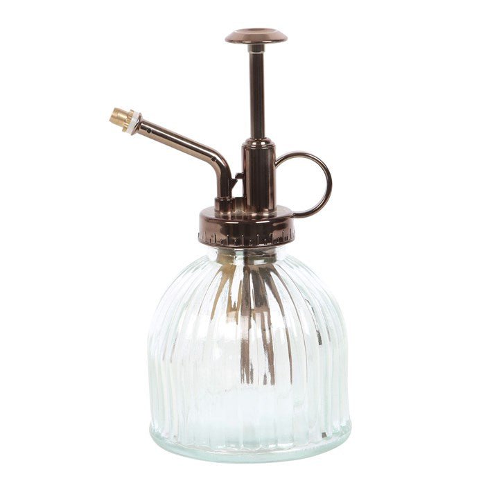 Small Ribbed Glass Plant Mister - Scents & Gifts UK