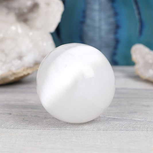 Small Selenite Sphere - Scents & Gifts UK