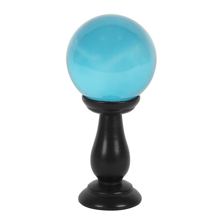 Small Teal Crystal Ball on Stand - Scents & Gifts UK
