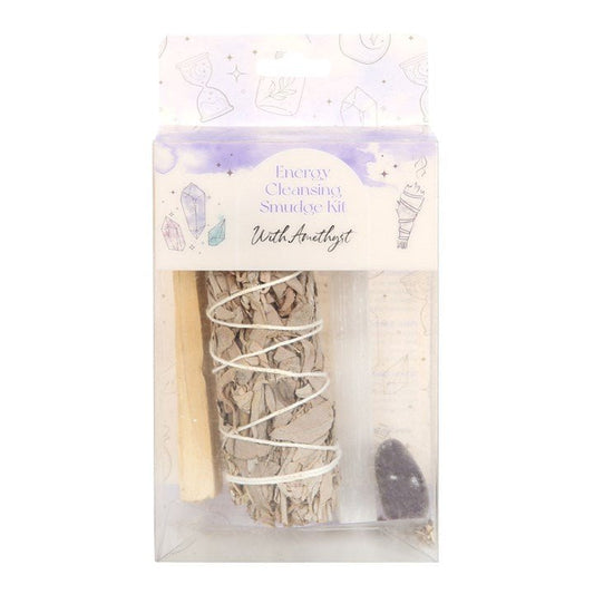 Smudge Kit with Amethyst Crystal - Scents & Gifts UK