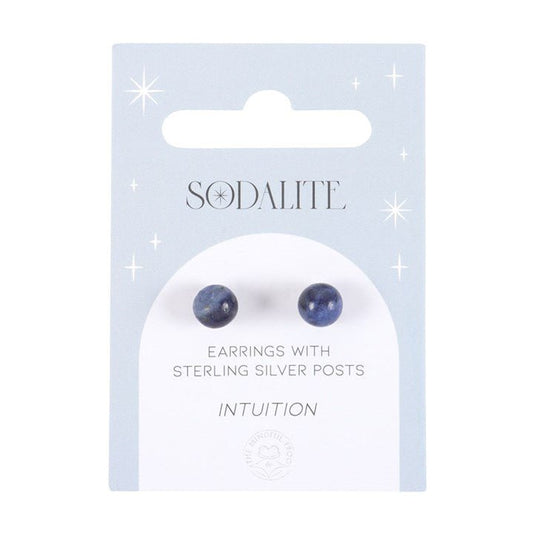 Sodalite Semi Precious Crystal Earrings - Scents & Gifts UK