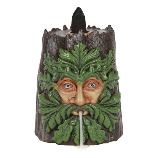 Spirit of the Trees Green Man Backflow Incense Burner - Scents & Gifts UK