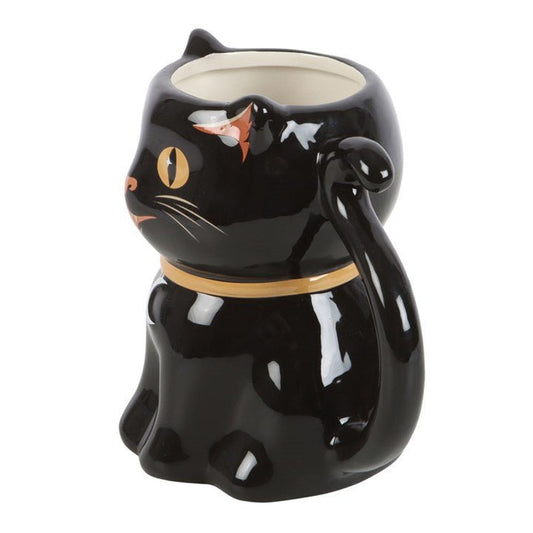 Spooky Black Cat Shaped Mug - Scents & Gifts UK