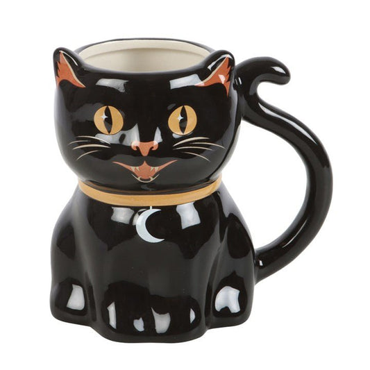 Spooky Black Cat Shaped Mug - Scents & Gifts UK
