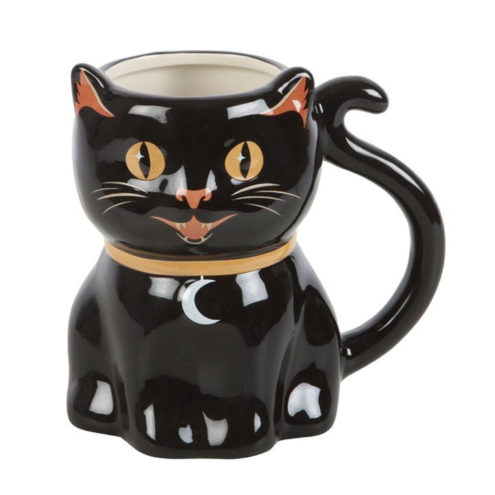 Spooky Black Cat Shaped Mug - Scents & Gifts UK
