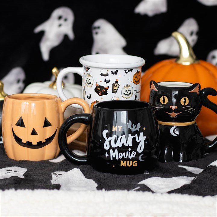 Spooky Black Cat Shaped Mug - Scents & Gifts UK