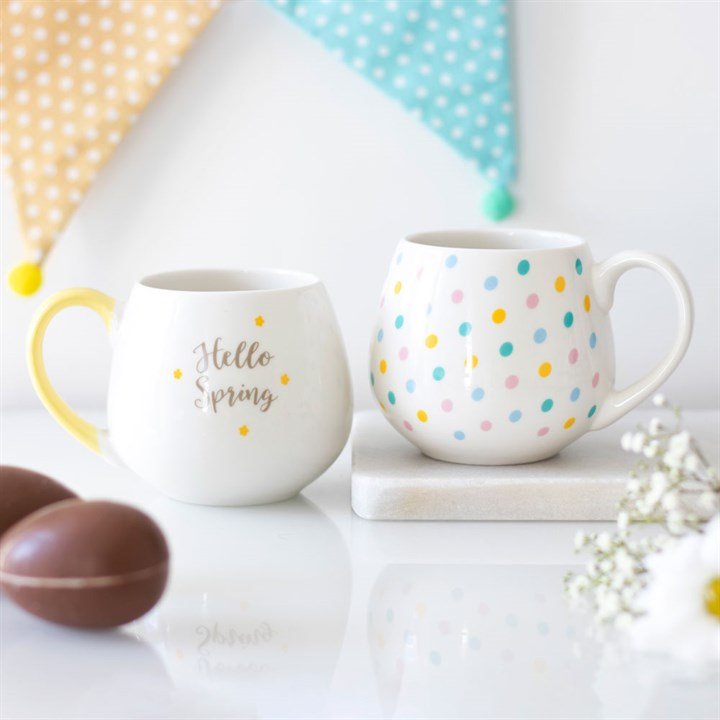 Spotted Rounded Mug - Scents & Gifts UK