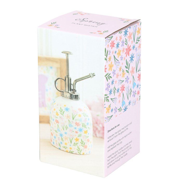 Spring Floral Print Ceramic Plant Mister - Scents & Gifts UK