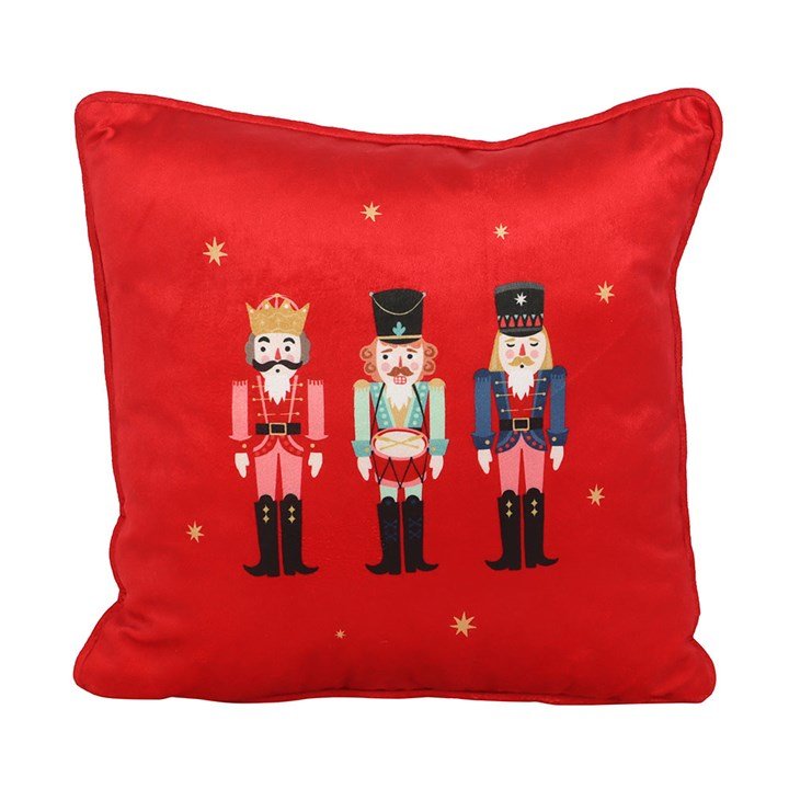 Square Nutcracker Cushion - Scents & Gifts UK