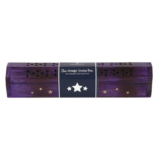 Star Wooden Bergamot Incense Box Set - Scents & Gifts UK