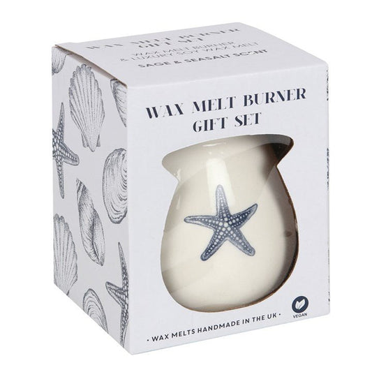 Starfish Wax Melt Burner Gift Set - Scents & Gifts UK