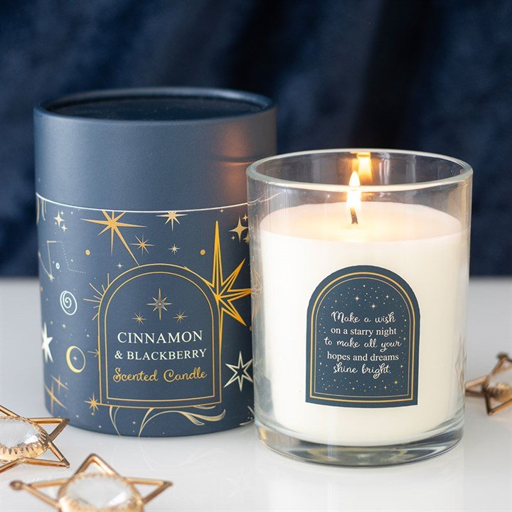 Starry Night Cinnamon & Blackberry Candle - Scents & Gifts UK