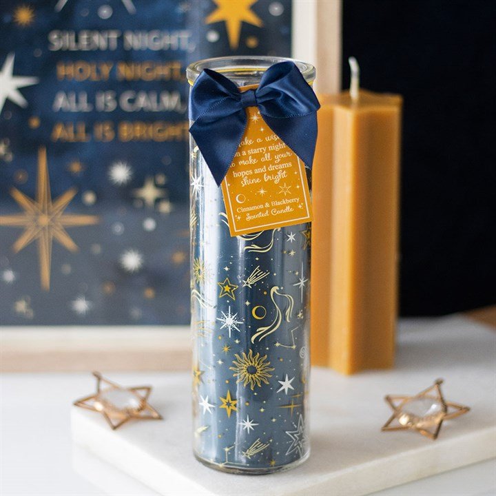 Starry Night Cinnamon & Blackberry Tube Candle - Scents & Gifts UK