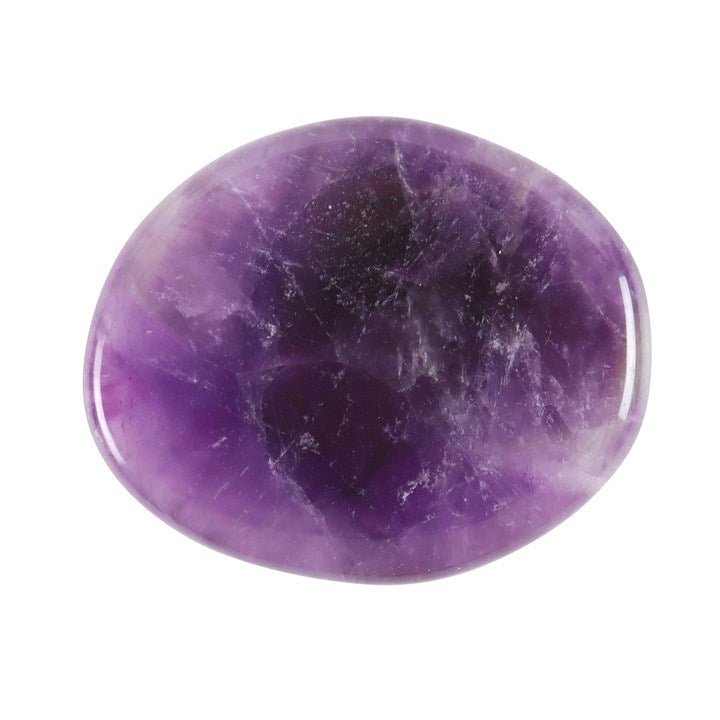 Stay Calm Amethyst Crystal Palm Stone - Scents & Gifts UK