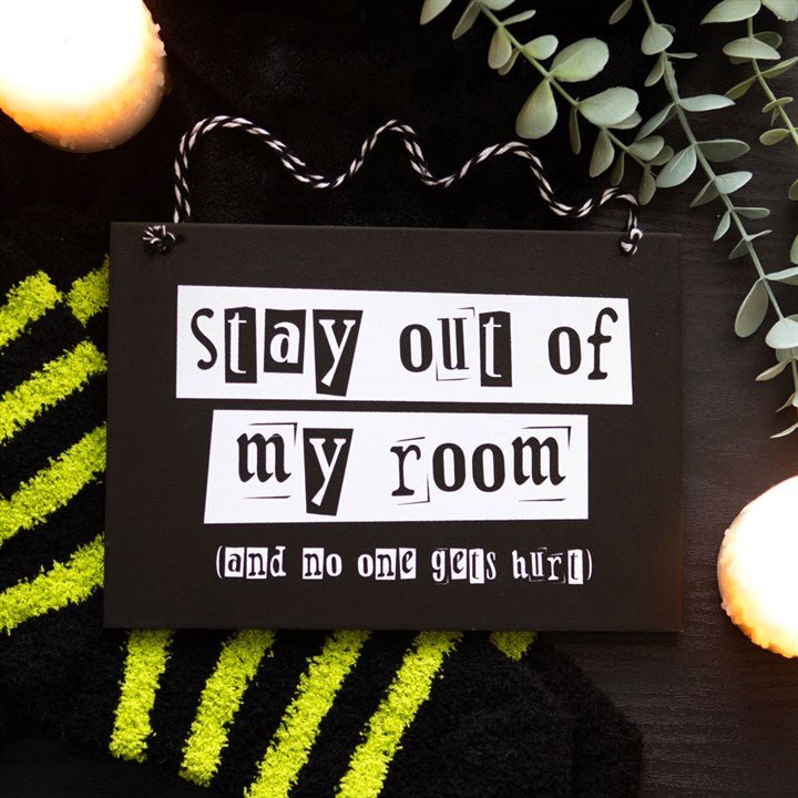 Stay Out of My Room Hanging Sign - Scents & Gifts UK