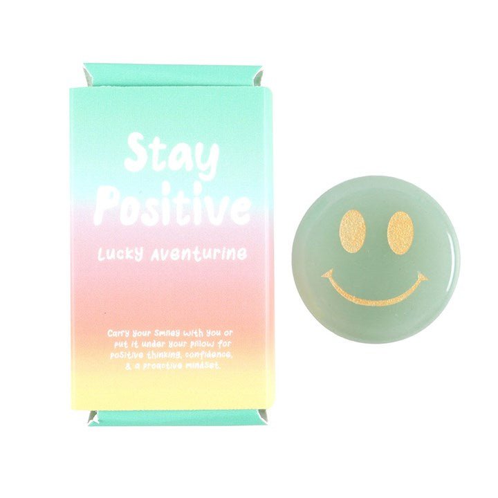 Stay Positive Aventurine Happy Face Crystal - Scents & Gifts UK