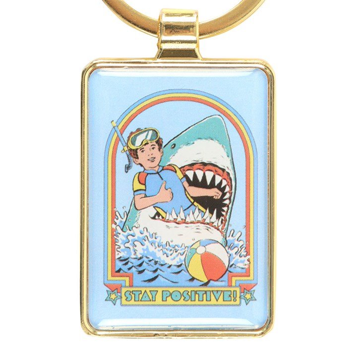 Stay Positive Keyring by Steven Rhodes - Scents & Gifts UK
