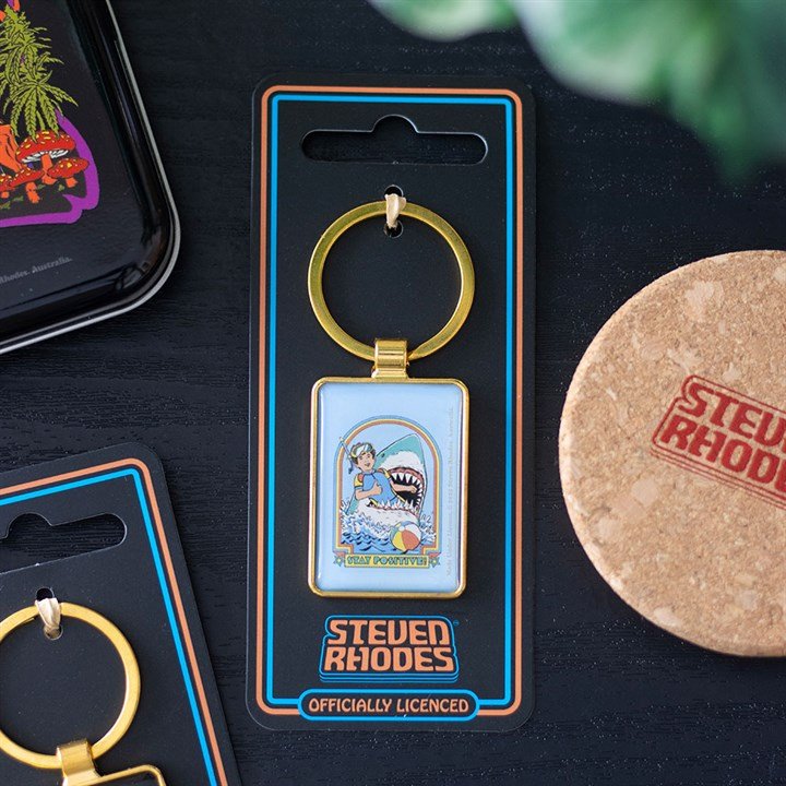 Stay Positive Keyring by Steven Rhodes - Scents & Gifts UK