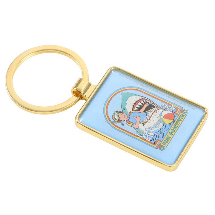 Stay Positive Keyring by Steven Rhodes - Scents & Gifts UK