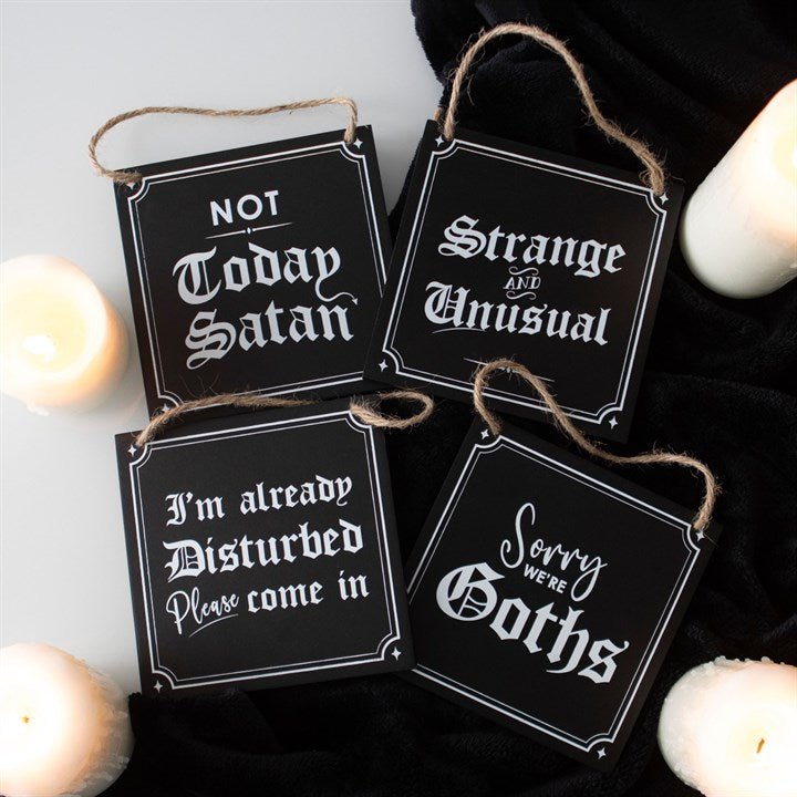Strange and Unusual Hanging Sign - Scents & Gifts UK
