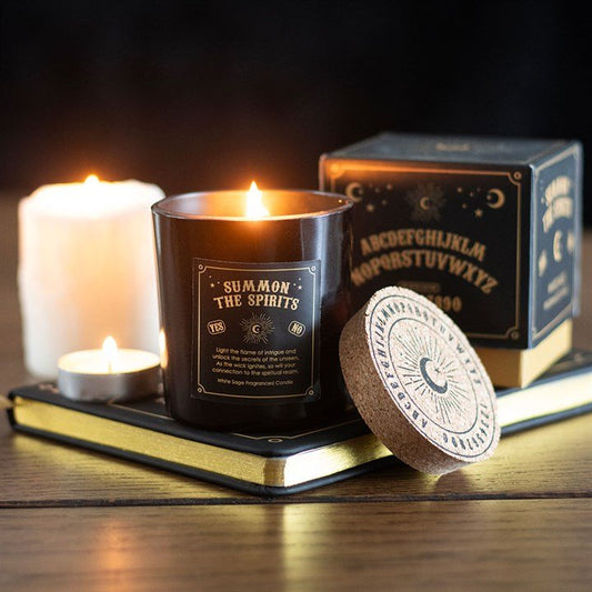 Summon the Spirits Talking Board White Sage Candle - Scents & Gifts UK